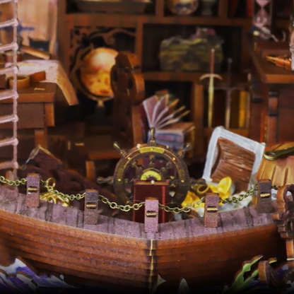 Piratenboot Book Nook