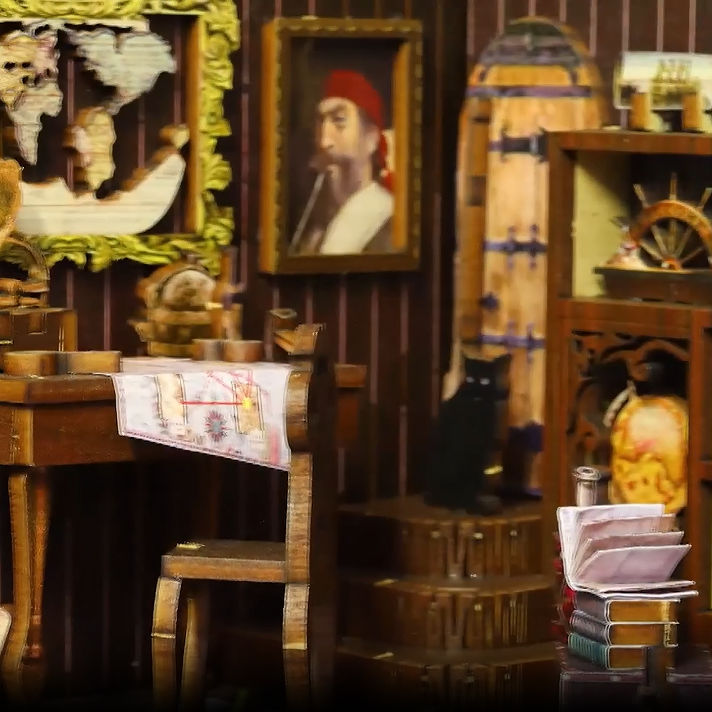 Piratenboot Book Nook