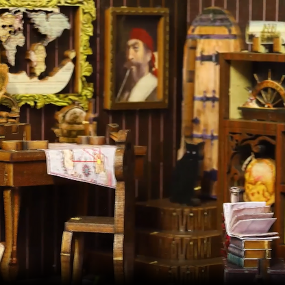 Piratenboot Book Nook